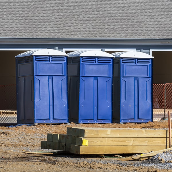 how can i report damages or issues with the porta potties during my rental period in Newman Lake WA